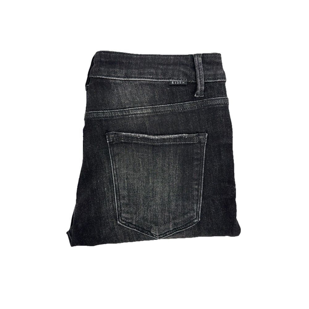Risen Jeans Victoria High Rise Crossover Relaxed Skinny Black Women's Size 11/30